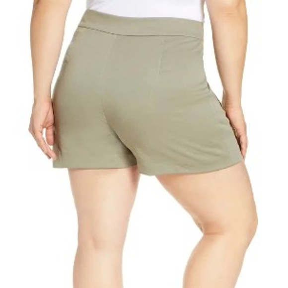 High Waist Patch Pocket Shorts LEITH 3X - Picture 2 of 5